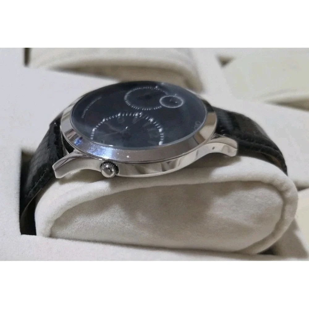 Croton Dual Time Japan MVT Genuine Lizard Band‎